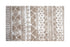 2' x 4' Sandy Tan and White Zigs and Zags Washable Floor Mat