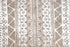 2' x 6' Sandy Tan and White Zigs and Zags Washable Runner Rug