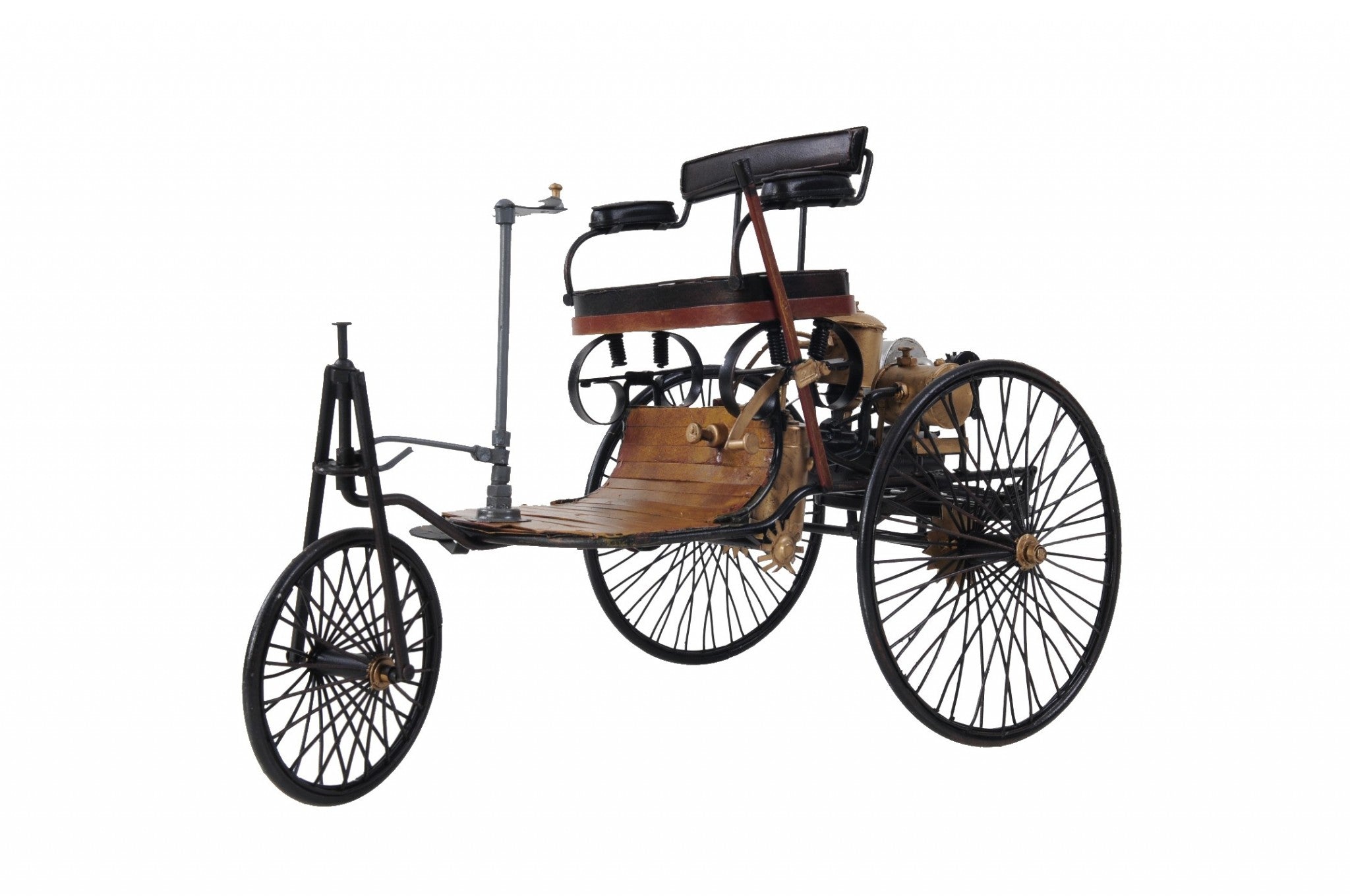 c1886 Three Wheeled Mercedes Benz Motor Car Sculpture