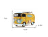 8" Blue and Yellow Metal c1967 Volkswagen Hand Painted Decorative Bus