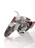 6" Grey Metal Hand Painted Decorative Motorcycle