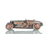 c1924 Bugatti Bronze and Silver Racecar Model Sculpture