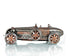 c1924 Bugatti Bronze and Silver Racecar Model Sculpture