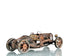 c1924 Bugatti Bronze and Silver Open Frame Racecar Sculpture