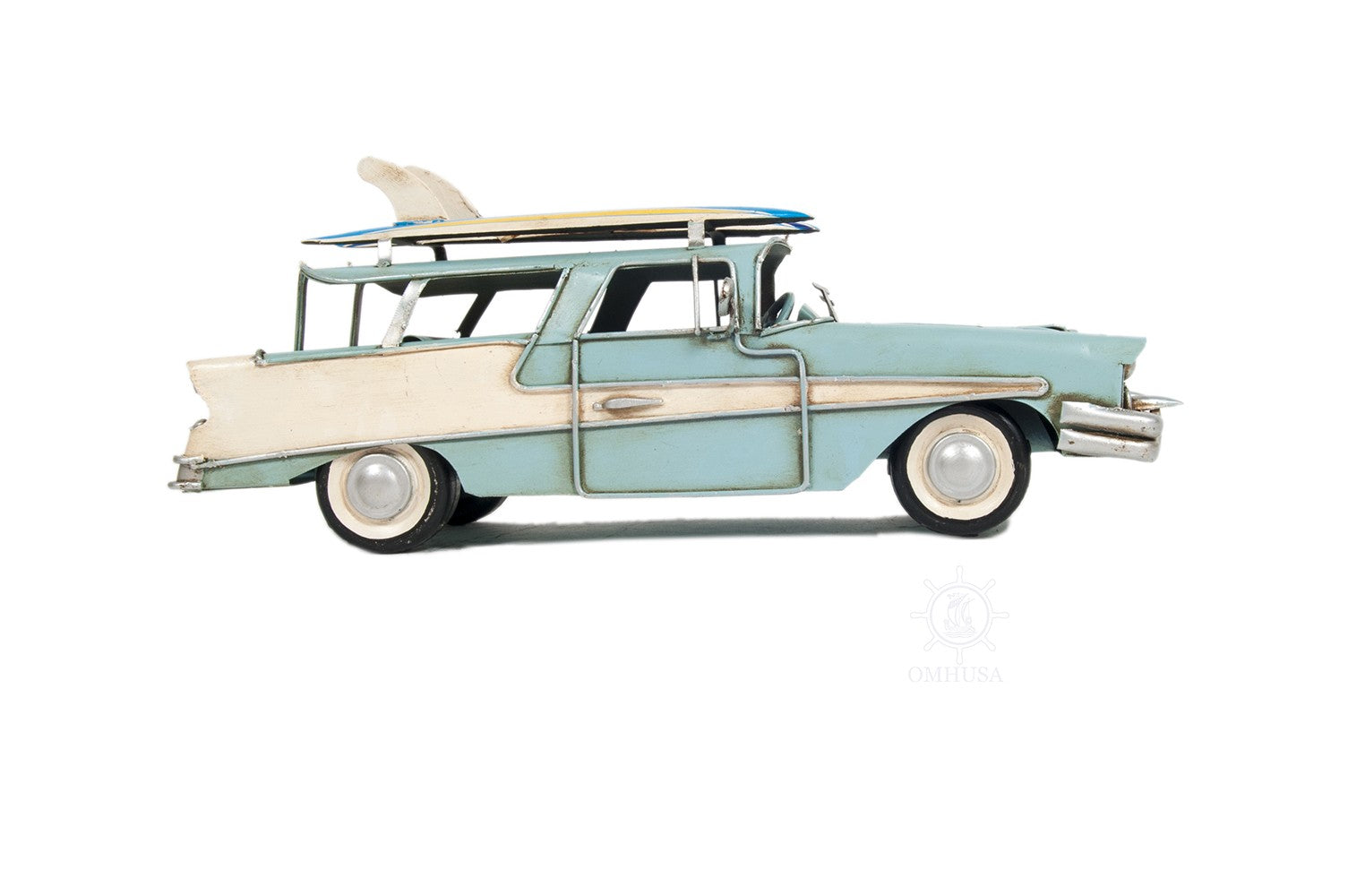 c1957 Blue Ford Country Squire Station Wagon Sculpture