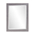 Warm Gray Faux Wood Rectangle Mirror