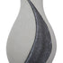 Modern Organic Two Tone Gray Speckle Tall Ceramic Vase