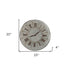 Vintage Galvanized Metal Round Wall Clock