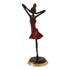 Bronze Figurine of an African Dancer in Red Dress