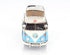 6" Blue And White Metal Volkswagen Bus Sculpture