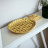 Golden Cast Iron Pineapple Centerpiece Shallow Bowl