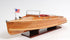 15" Natural Manufactured Wood Boat Sculpture