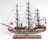 32" Black and White Amerigo Vespucci Boat Hand Painted Decorative Boat