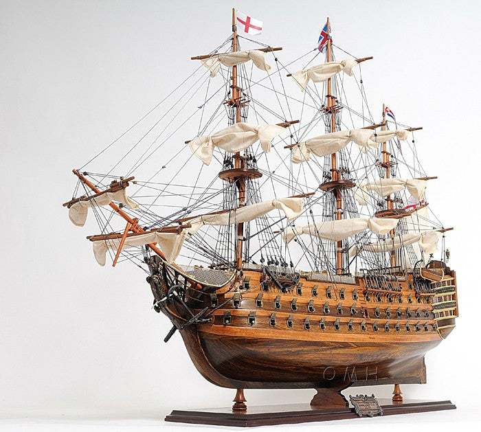 27" HMS Victory Hand Painted Ship Sculpture