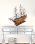 27" HMS Victory Hand Painted Ship Sculpture