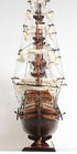 33" Wood Brown Sovereign of the Seas Hand Painted Boat Sculpture