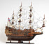 33" Wood Brown Sovereign of the Seas Hand Painted Boat Sculpture