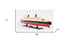 11" Black and Red SS France Boat Hand Painted Decorative Boat