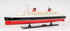 11" Black and Red SS France Boat Hand Painted Decorative Boat