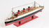 5" Black and Red RMS Queen Mary Boat Hand Painted Decorative Boat