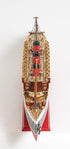 5" Black and Red RMS Queen Mary Boat Hand Painted Decorative Boat