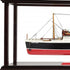 16" Black and Red RMS Queen Mary Medium Display Case Boat Hand Painted Decorative Boat