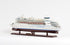 13" Brown and White Majesty of the Seas Boat Hand Painted Decorative Boat