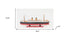 13" Black and Red RMS Empress of Ireland Boat Hand Painted Decorative Boat