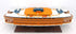 11" Maroon Staten Island Ferry Boat Hand Painted Decorative Boat