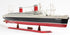 9" Black and Red SS United States 1952 Boat Hand Painted Decorative Boat