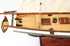 26" Black and White 1847 Harvey Hand Painted Decorative Boat