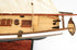 26" Black and White 1847 Harvey Hand Painted Decorative Boat