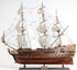 32" Wood Brown St. Espirit Boat Hand Painted Decorative Boat