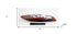 11" Black and White Riva Luxury Yacht Hand Painted Decorative Boat