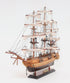 20" Wood Brown 1797 USS Constitution Hand Painted Decorative Boat