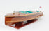 9" Wood Brown c1928 Chris Craft Triple Cockpit Hand Painted Decorative Boat