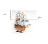 18" Wood Brown HMS Victory Hand Painted Decorative Boat