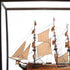 69" Wood Brown HMS Surprise 1796 Hand Painted Decorative Boat with Case