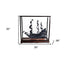 32" Black Black Pearl Pirate Medium Display Case Boat Hand Painted Decorative Boat