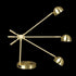 Shiny Satin Brass LED Adjustable Desk Lamp