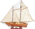 28" Wood Brown America 1851 Yacht Hand Painted Sculpture