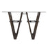 46" Clear and Gray Brown Glass Abstract Console Table