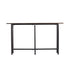 54" Espresso and Black Frame Console Table