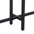 54" Espresso and Black Frame Console Table