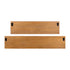 Set of Two 3D Wooden Ledge Wall Shelves