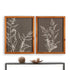 Set of Two Botanical Framed Wall Art