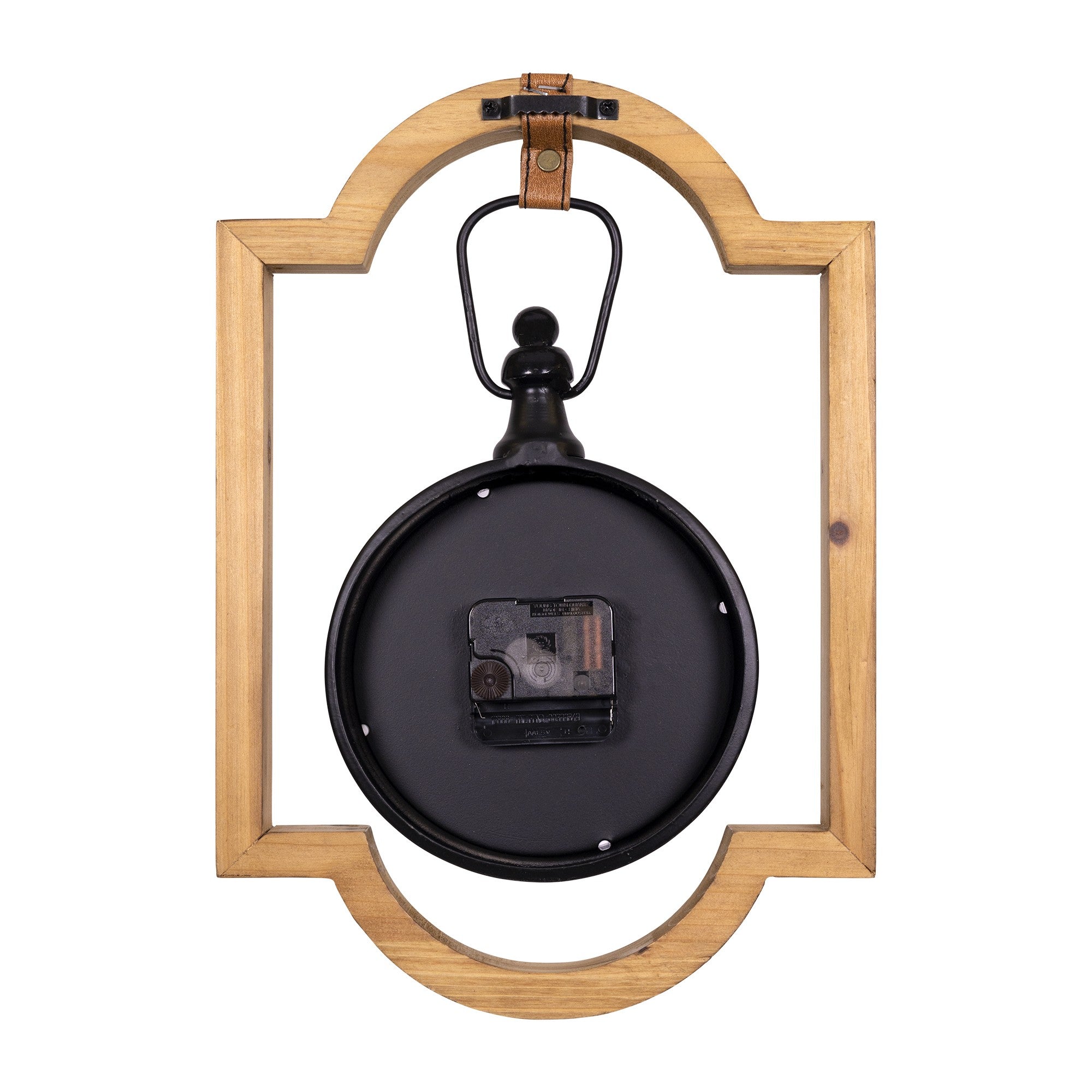 Wooden Frame Hanging Wall Clock