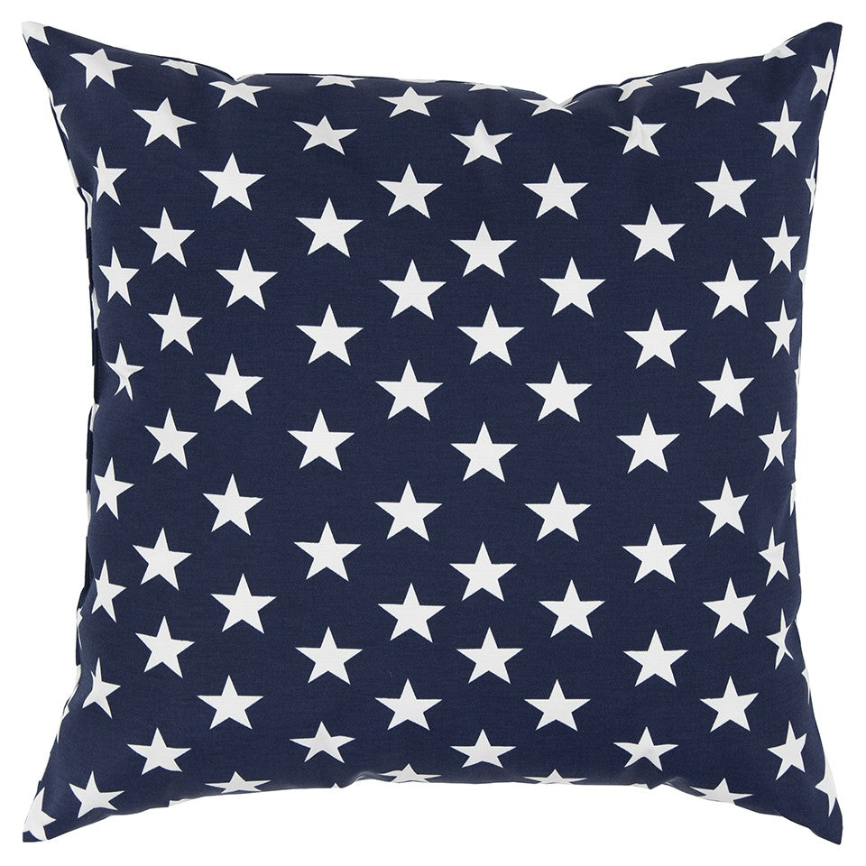 22" Navy Blue Indoor Outdoor Throw Pillow Cover and Insert