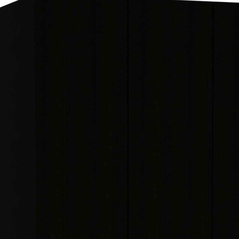 Black and White Three Door Armoire