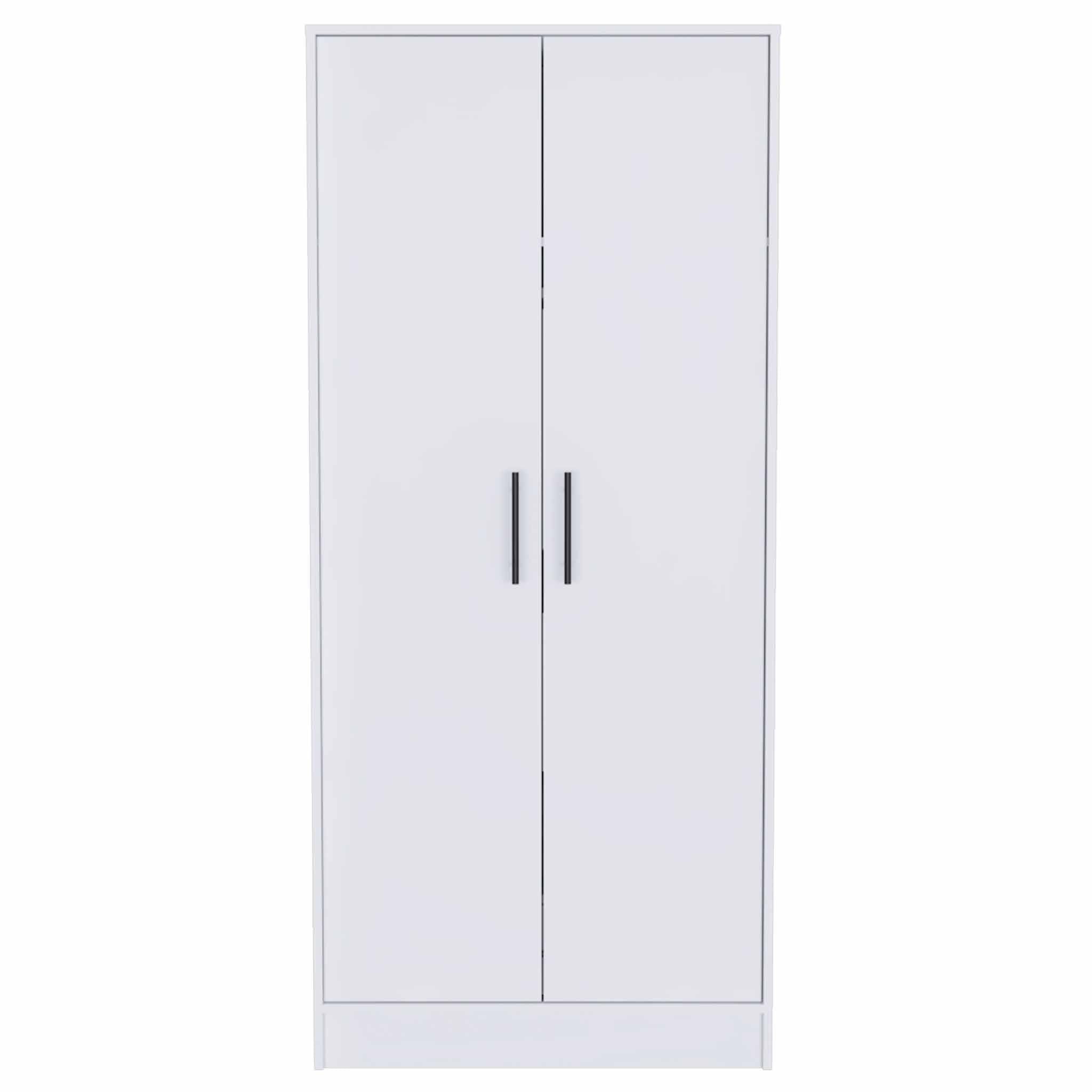 71" White Tall Two Door Closet